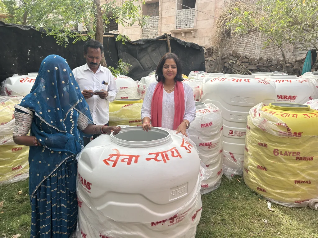 Over 250 Pakistani Hindu Refugees to Benefit as Sewa Nyaya Utthan Foundation Distributes Water Storage Tanks