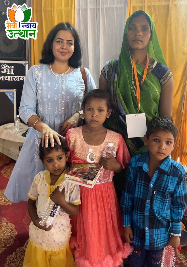 Tribal widows receive sewing machines after losing husbands in Holi violence Tribal widows Mayadevi and Phooladevi receive commercial sewing machines from Sewa Nyaya Utthan Foundation at Sanvidhan Gaurav Samman in Raisen after losing their husbands in a 2022 Holi violence incident