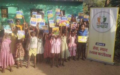 Stationery Distribution for Study Centre in Jharkhand Village