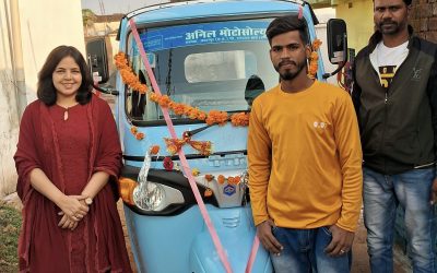 Autorickshaw Provided to Poor Dalit Youth to Enable Livelihood After Successful Escape from a Conversion Cartel in Madhya Pradesh