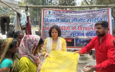 Sewa Nyaya Utthan Provides Emergency Support to Families Devastated by Fire in Delhi’s Punjabi Bagh